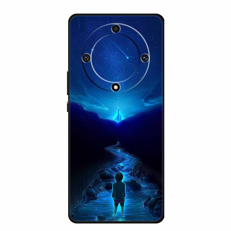 For Honor X9a 5G Cover RMO-NX1 HonorX9a Soft TPU Silicone Painted Cat Phone Case for Huawei Honor X9A Coque Bumper X 9A X9 A Bag
