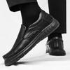 2024 New Men's Office Shoes Slip on Loafers Handmade Leather Casual Footwear Male Comfortable Outdoor All-match Man Sneakers