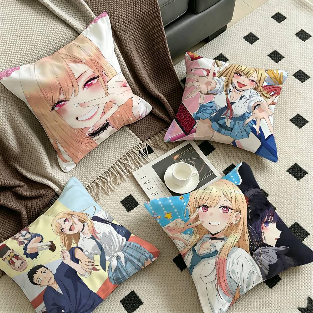 Kawayii My D-dress Up Darling Pillow Cushion Cover Pillowcase Living Room Sofa Home Decor Customized