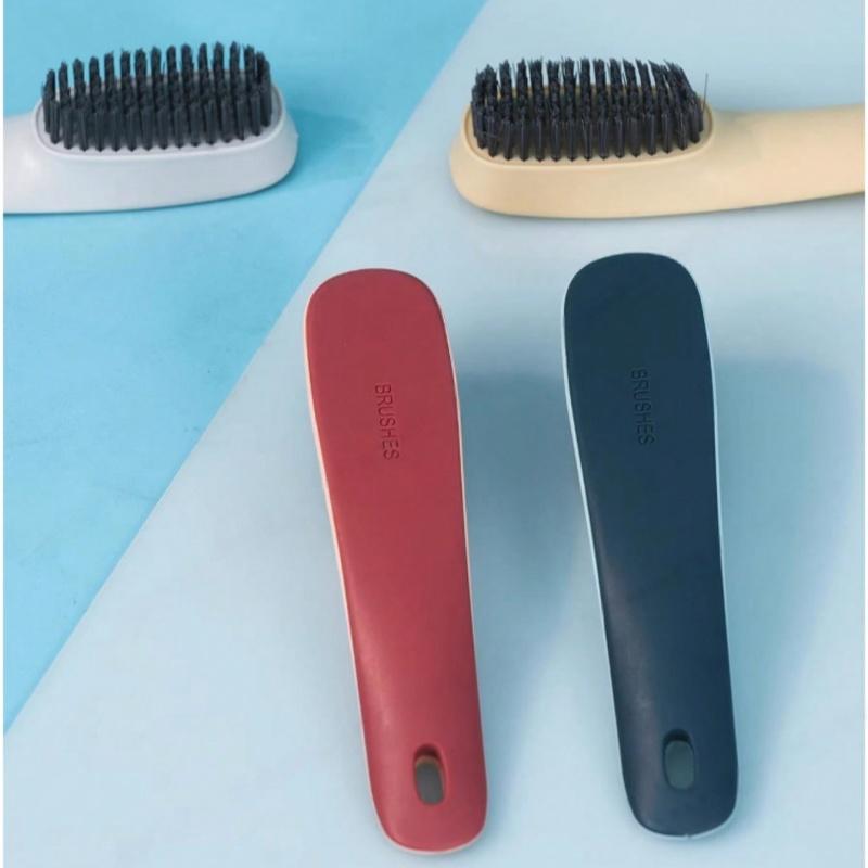 1pc household long handled shoe brush multifunctional brush shoe washing brush bathroom floor hard bristle cleaning brush
