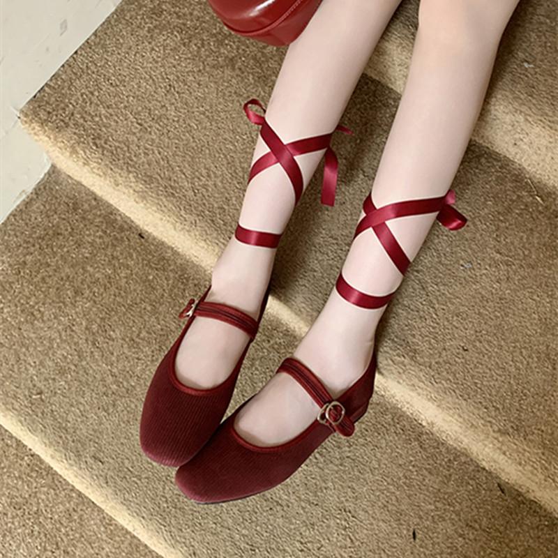 Fashion Bailamos 2025 Autumn Women Flat Shoes Fashion Round Toe Shallow Slip On Mary Jane Shoes Soft Flats Casual Dress Single Shoes