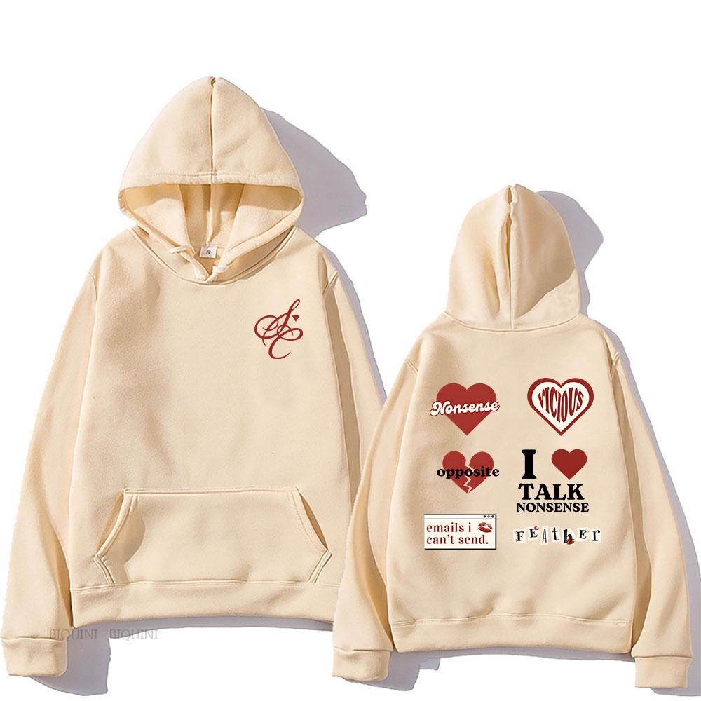 SabrinaCarpenter Emails I Can't Send Hoodies Long Sleeve Casual Men/Women Sweatshirts with Pocket Graphic Print Clothing