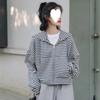 Loose Large Size Skinny Striped Design Long Sleeve Jacket Versatile Sports Jacket