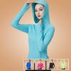 2025 Women's Hooded Quick-Dry Gymnastics Jacket - Long Sleeve, Sun Protection for Summer Square Dance