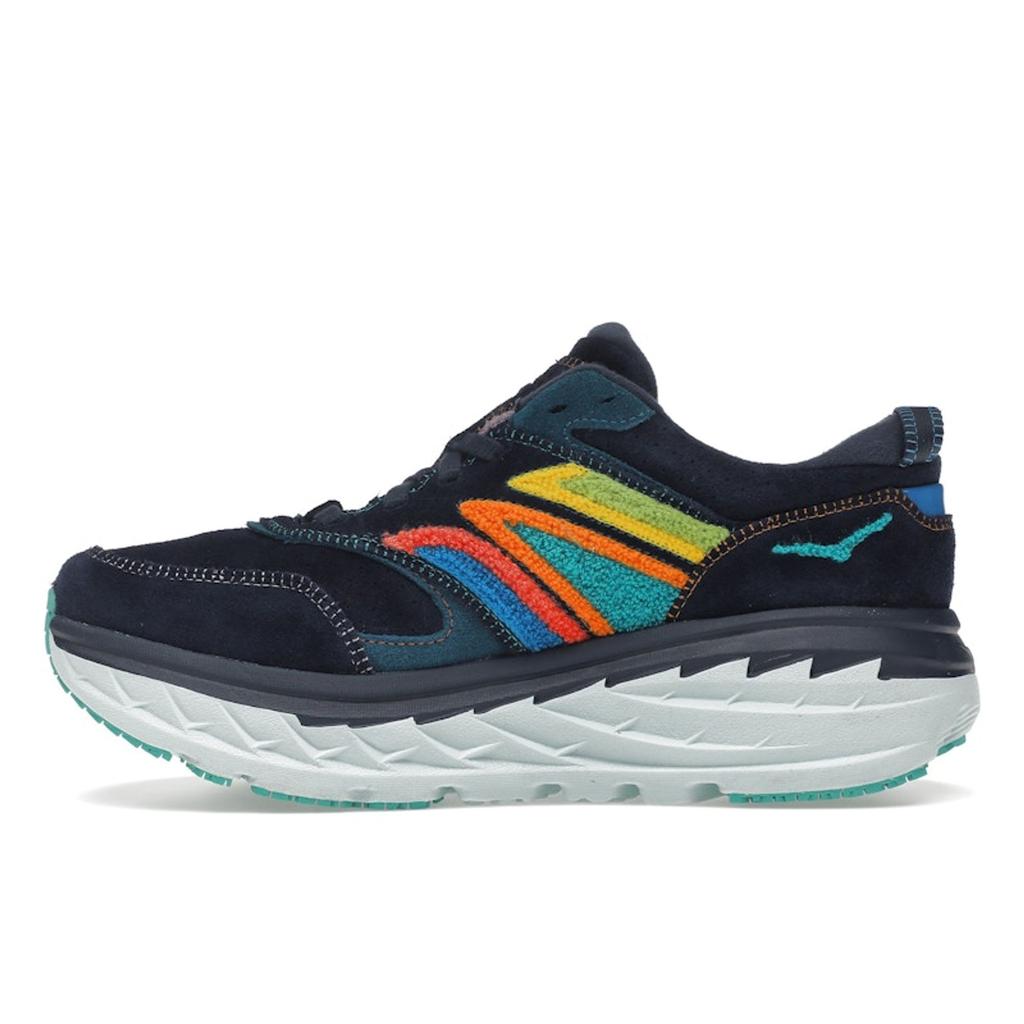 HOKA Bondi L Stickerei - Outer Space Unisex Sneaker Blau Atlantis 1126855-OSAT