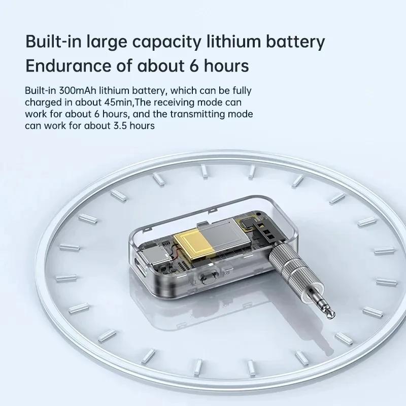 2 In 1 Car AUX Wireless Receiver Bluetooth 5.3 Adapter USB Mini Stereo Audio Music Bluetooth Receiver Transmitter Adapter