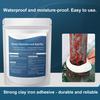 DIY Reparaturwerkzeug 1/2 Sets 100G Stahlverstärkter Epoxidspachtel mit Schaber, Handschuhen, Knetmasse für Risse, Stark Haftender Klebstoff Leckabdichtung, Füllung,