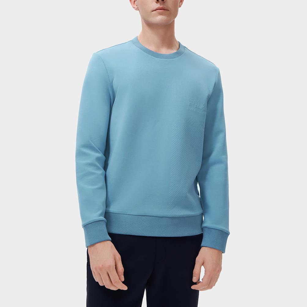 New FILA Sweatshirts Men's Heaven Blue F11M311210F-BU