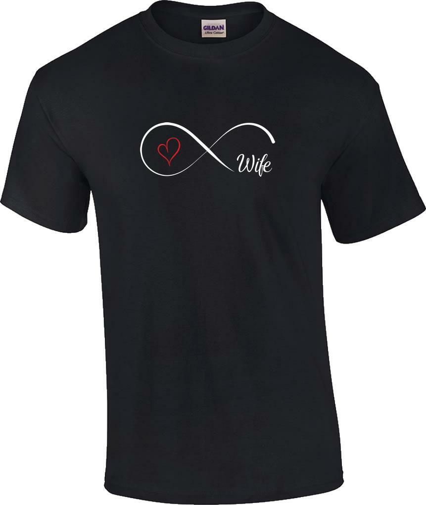 Infinity Wife T-Shirt Couples Husband Wife Matching T-Shirt XXL