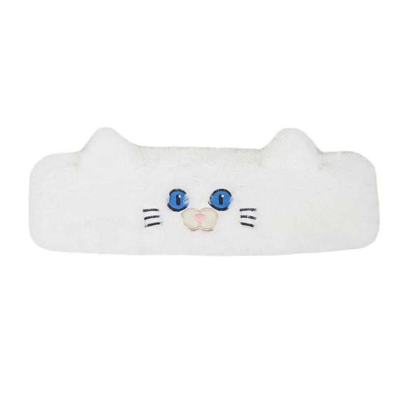 

Пушистые наколенники для обнимашек с изображением кошек, подушки для рук, зимние теплые перчатки, шапка, шарф, повязка на голову для женщин, молодежи, девушек, наездников, милые наколенники с изображением животных One Size