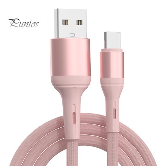 

Кабель для передачи данных, безопасная быстрая зарядка, кабель зарядного устройства типа C 3A для мобильного телефона розовый