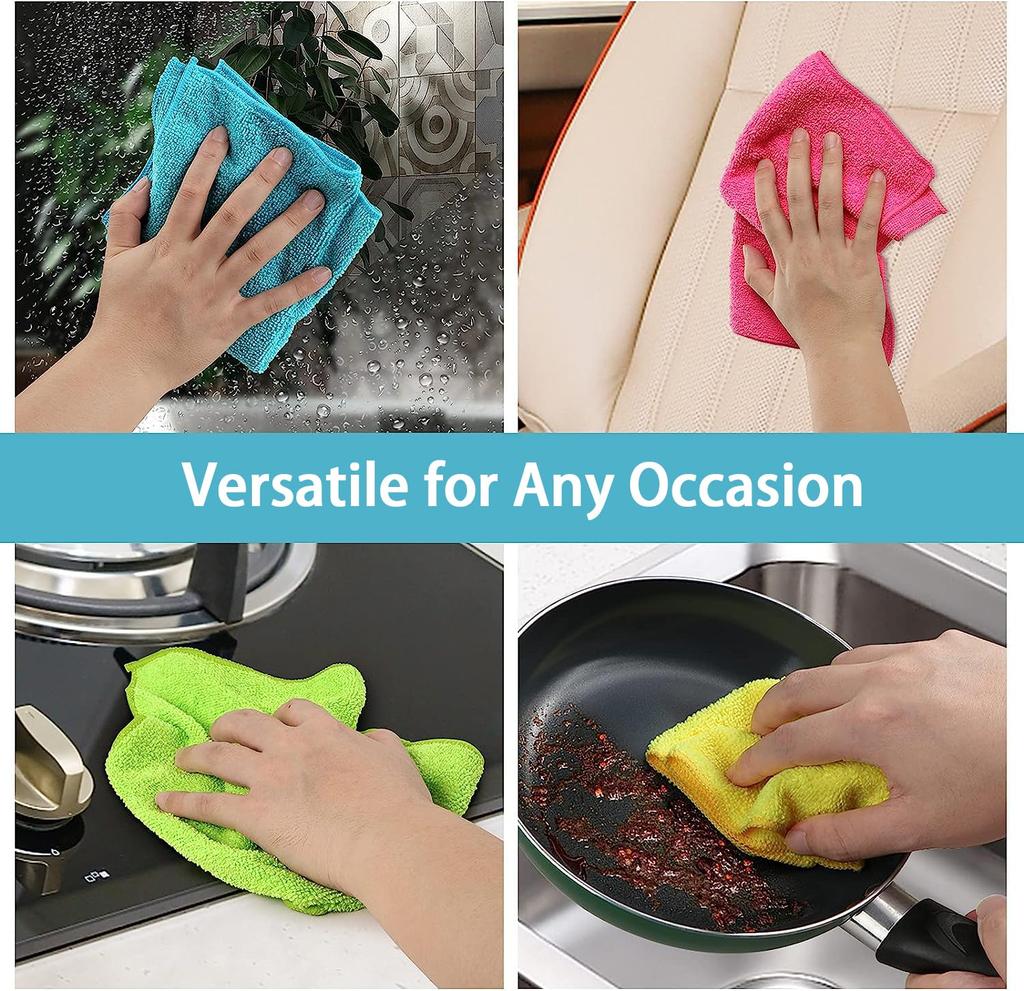 HOMEXCEL Microfiber 50 Commercial Thin Microfiber Dish Kitchen x inches x Cloths, Pieces, Towels, Cloths, Cloths, Cloths, etc., Approx. 11.8 11.8