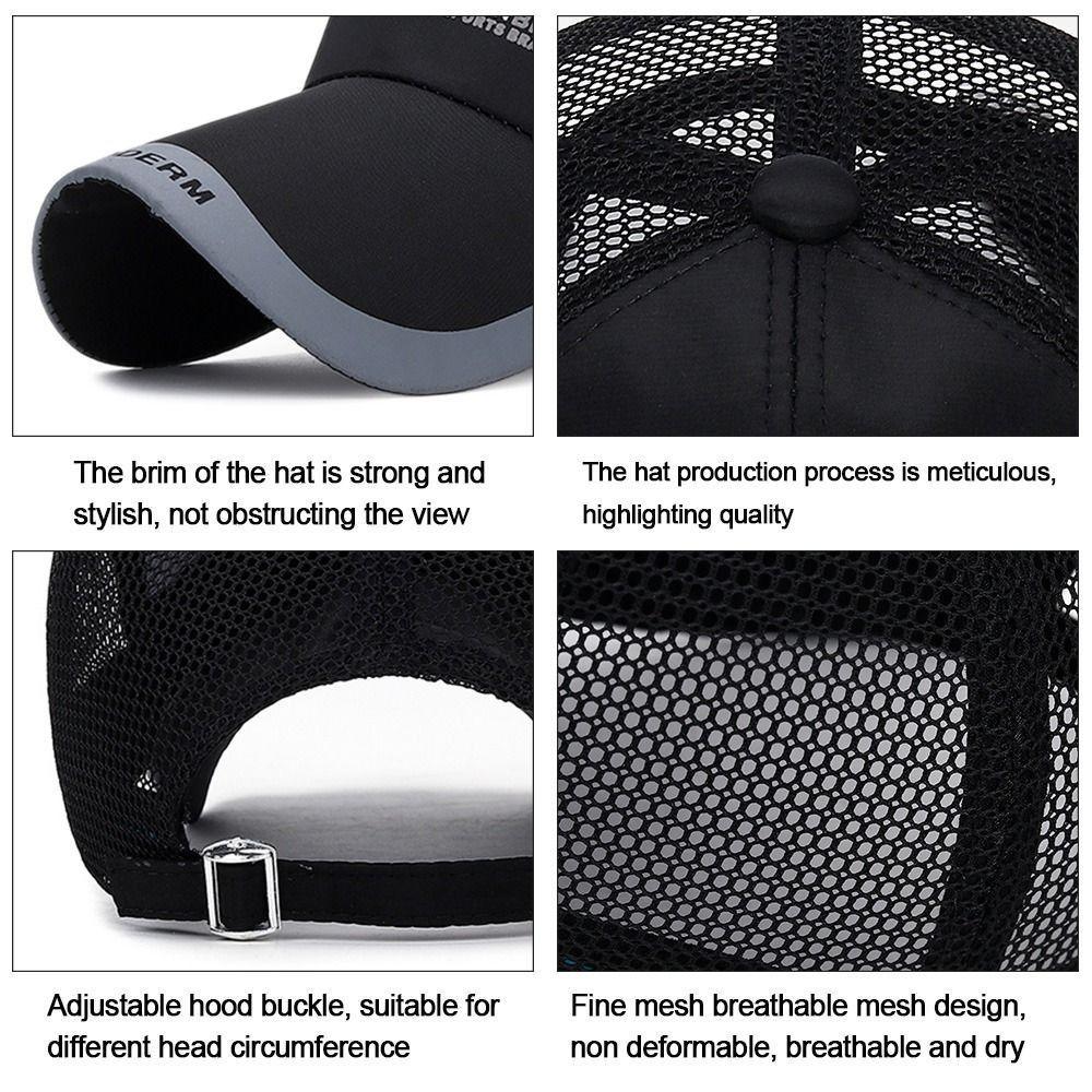 Adjustable Baseball Cap Cotton Sunscreen  Hat Breathable Sun Hats  Men