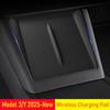 Wireless Charging Pad for Tesla Model 3 Y Juniper 2026 2026 Center Console Phone Charger Mats Anti-slip Interior Accessories