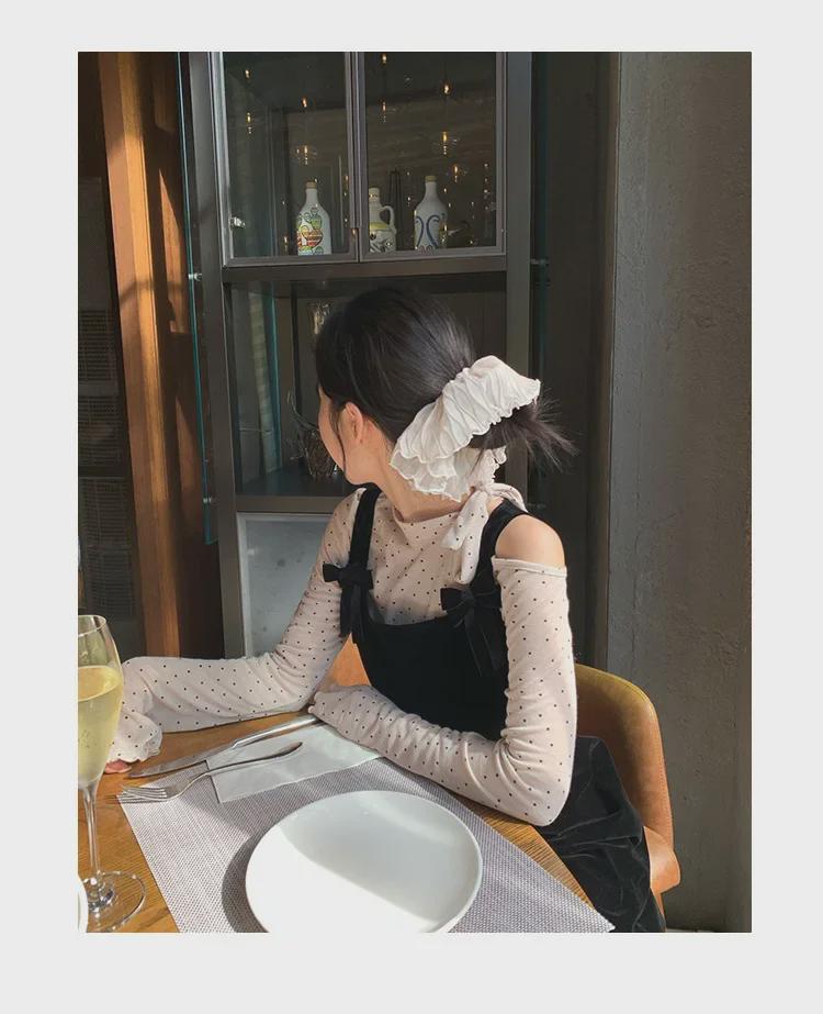 Winter 2024 French Retro Velvet Suspender Dress - Age-Reducing Style F2561