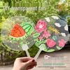 Customizable Transparent Mini Fan for Kids' DIY Artwork