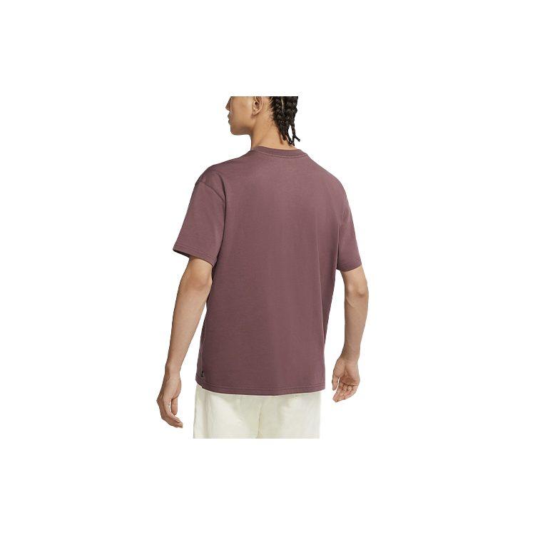 Nike Drop Shoulder Sleeve T Shirt Men's Burgundy DB9976-646