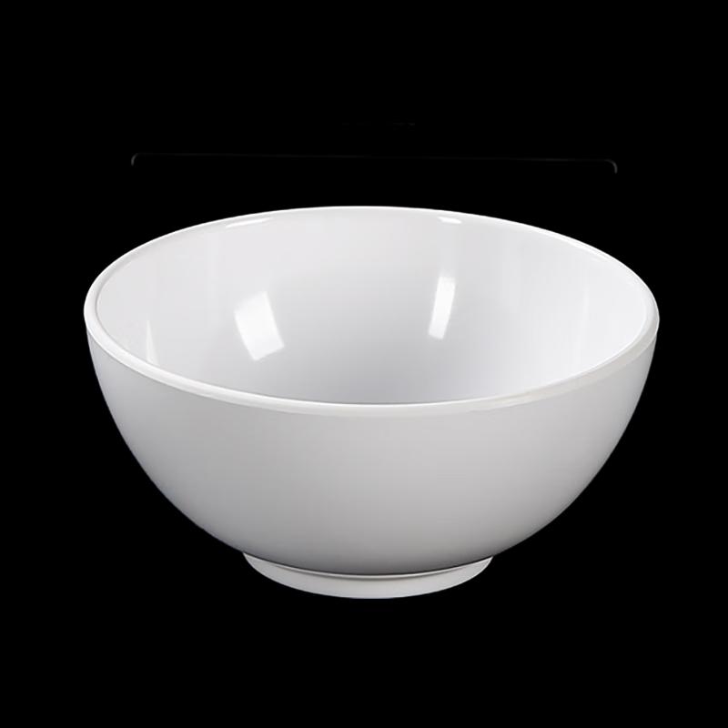 Bailaien Commercial Melamine Rice/Soup Bowls (10-Pack)