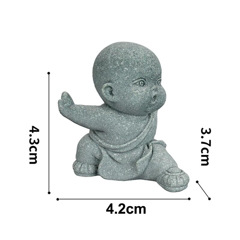 Статуэтки Будды, Миниатюрные буддийские монахи, Монахи кунг-фу, Украшения для дзен-сада, Медитация, Украшение для домашнего аквариума A8