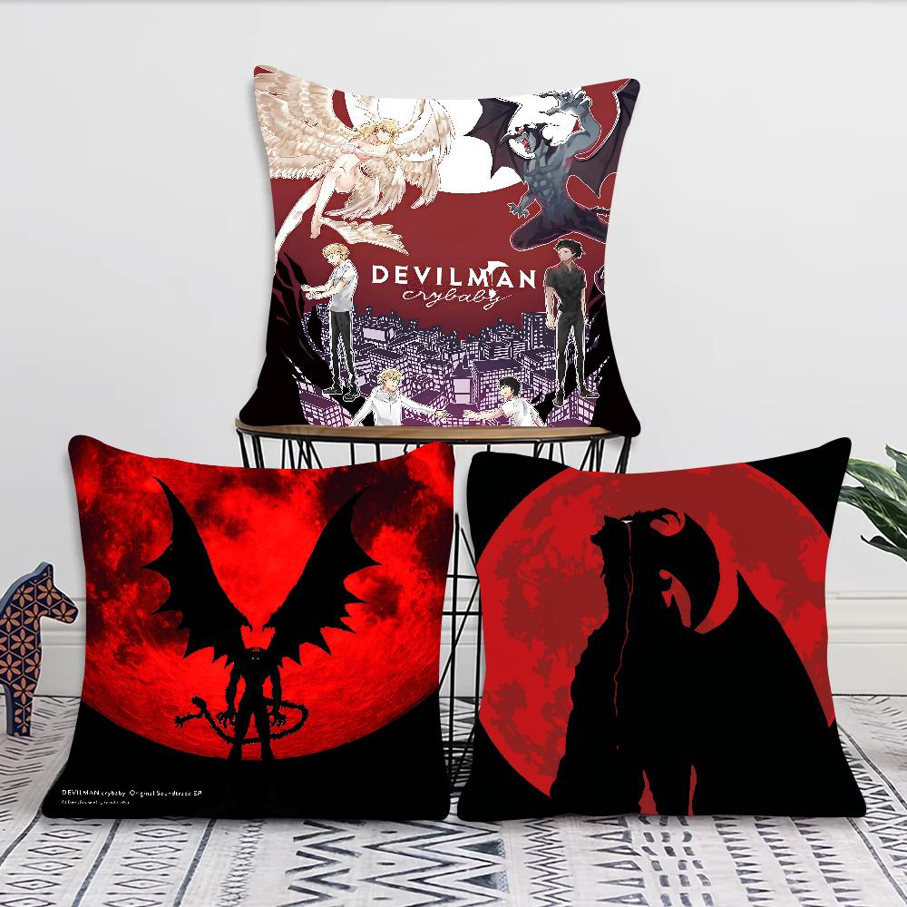 Anime Devilman Crybaby Pillow Case Square Pillow Bedroom Sofa Leisure Comfort Cushion Car Living Room Home Decoration