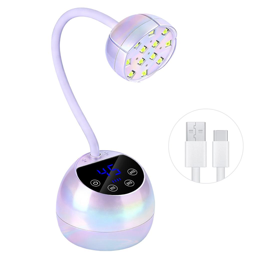 New Induction Nail Stickers UV Phototherapy LED Lamp Quick-Drying No Black Hand Charging Features Box Packaging