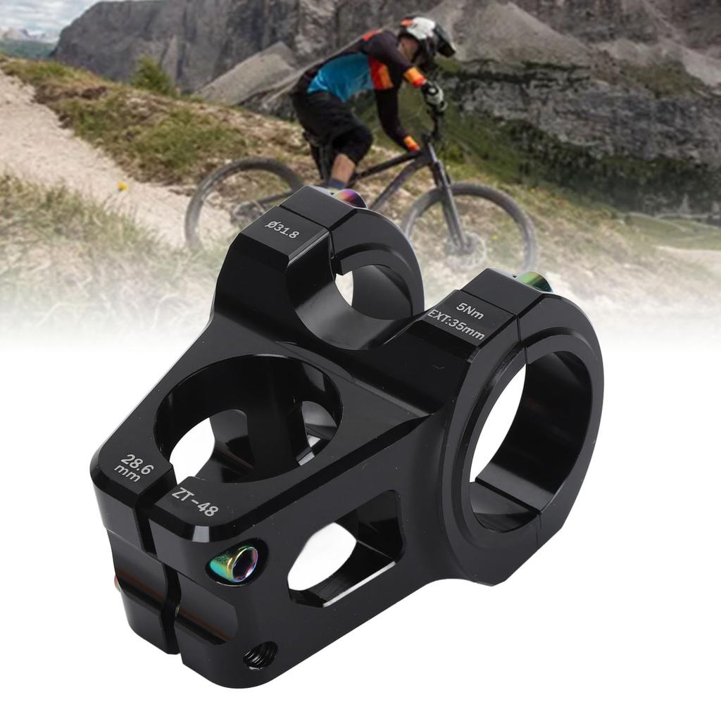 31.8mm Mountain Bike Stem Aluminum Alloy Lightweight Short Handlebar Stem for Replacement
