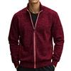E Maglione Lavorato a Maglia da Uomo Invernale con Cerniera Top Giacca in Velluto Sottile a Maniche Lunghe