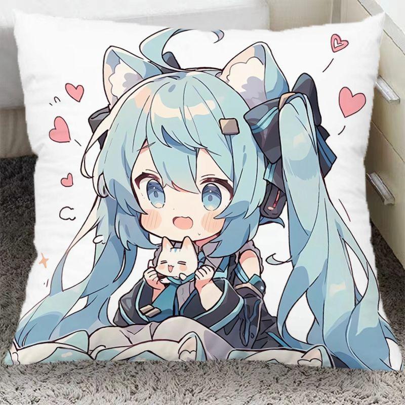 Hatsune Miku Periféria Dvojrozmerný Vankúš Študentská Izba Animácia Spálňový Vankúš Obývacia Izba Pohovka Vankúš Narodeninový Darček