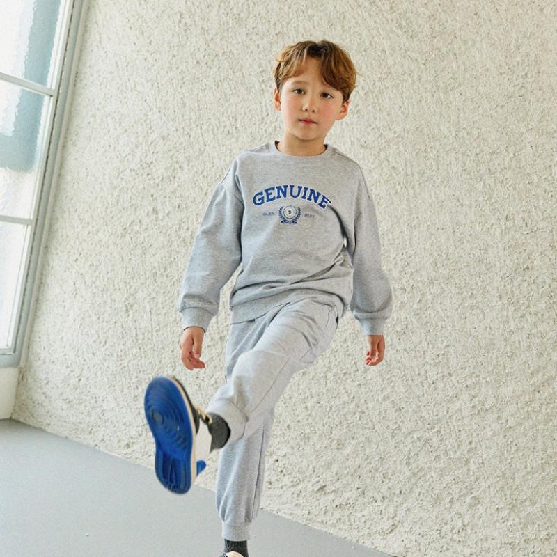  Olivan  Arch Logo Sweatshirt Top And Bottom  Gray 