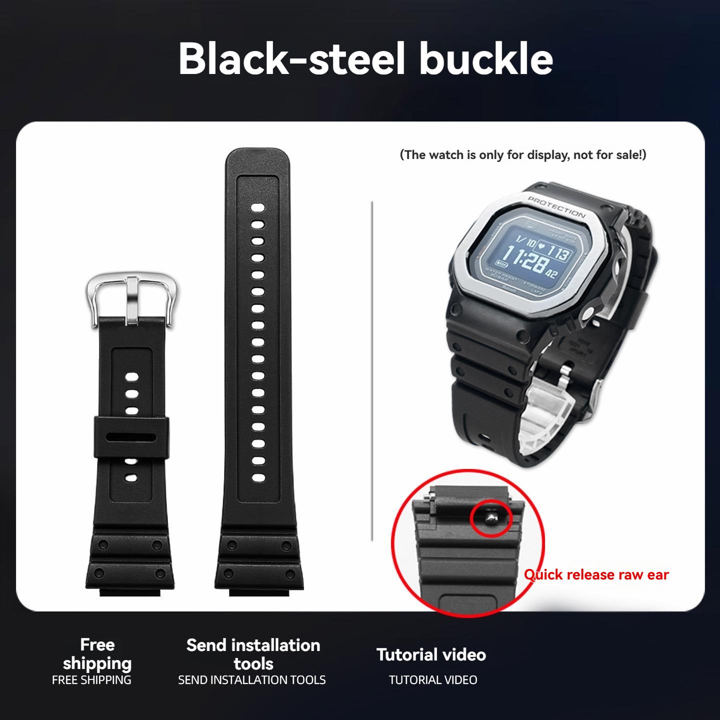 

DW H5600 Rubber Strap For Casio 3516 DW-H5600 DW-H5600MB-1PR Silicone Watchband Men s bracelet Wristband accessorie 18mm For DW-H5600