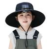 Wide Brim Sun Hat Lightweight Echargeable Sun Fan Hat Built-In Fan Cooling Sunhat Hats For Men Women Beach Hiking Camping