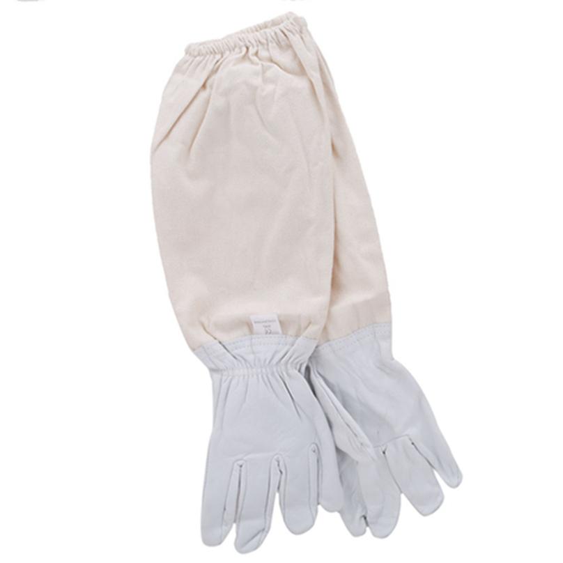 High Quality Bee Sting Protective Gloves Anti-sheepskin White Special Protection Supplies Beekeeping Tool