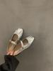 Silver Bag Head Half-drag Flat Sandals Women's Summer Wear 2025 New Mary Jane Mill with Skirt Sandals