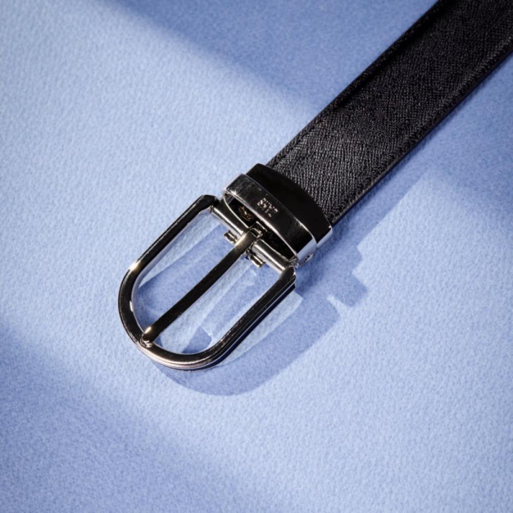 Daks Black Leather Detail Cowhide Belt Dbbe6e550bk Single option