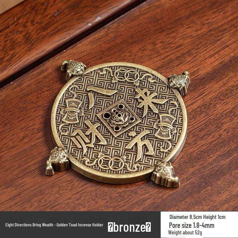 Fisherman Fishing Line Incense Holder: Indoor Tea Ceremony Ornament, Alloy Incense Burner Base.