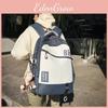 Fashionable Letter Pattern Students Large Capacity Backpack With Pendant