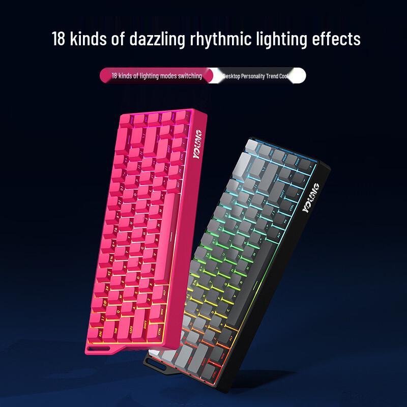 Y-FRUITFUL K68 Tri-Mode RGB Hot-Swappable Mechanical Keyboard