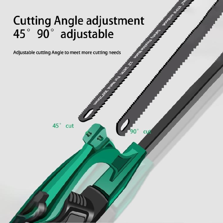 Heavy Duty Small Saw Hacksaw Frame Professional Tool 45°90°Multiangle Cutting