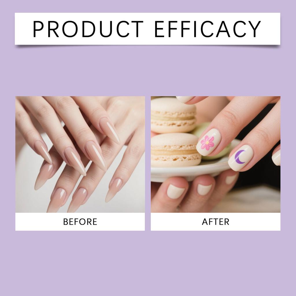 Double-headed Silicone Nail Pen For Nail Painting, Easy To Apply, Fashionable And Creative For Beginners.