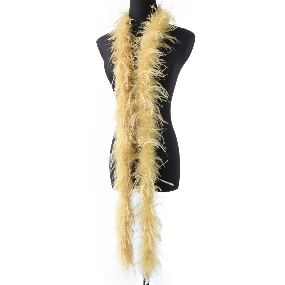 South African Ostrich Hair Top Performance Dress Raw Material Feather Top Diy Hat Scarf Down 2 Meters