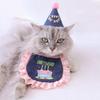 Niedliche bestickte Denim-Lätzchen, Krawatten, Lätzchen und Haustier-Schals für Katzen und Hunde zum Geburtstag