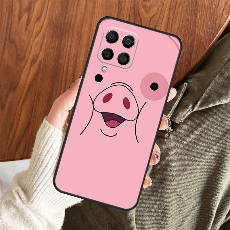 Cute PINK Kawai Pig Case For Samsung Galaxy M11 M21 M31 M35 M12 M13 M14 M15 M16 M36 M56 M53 M32 M52 M55 M34 M54