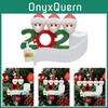 2020 Christmas Tree Ornaments With Santa Claus Mask And Diy Family Name Feature