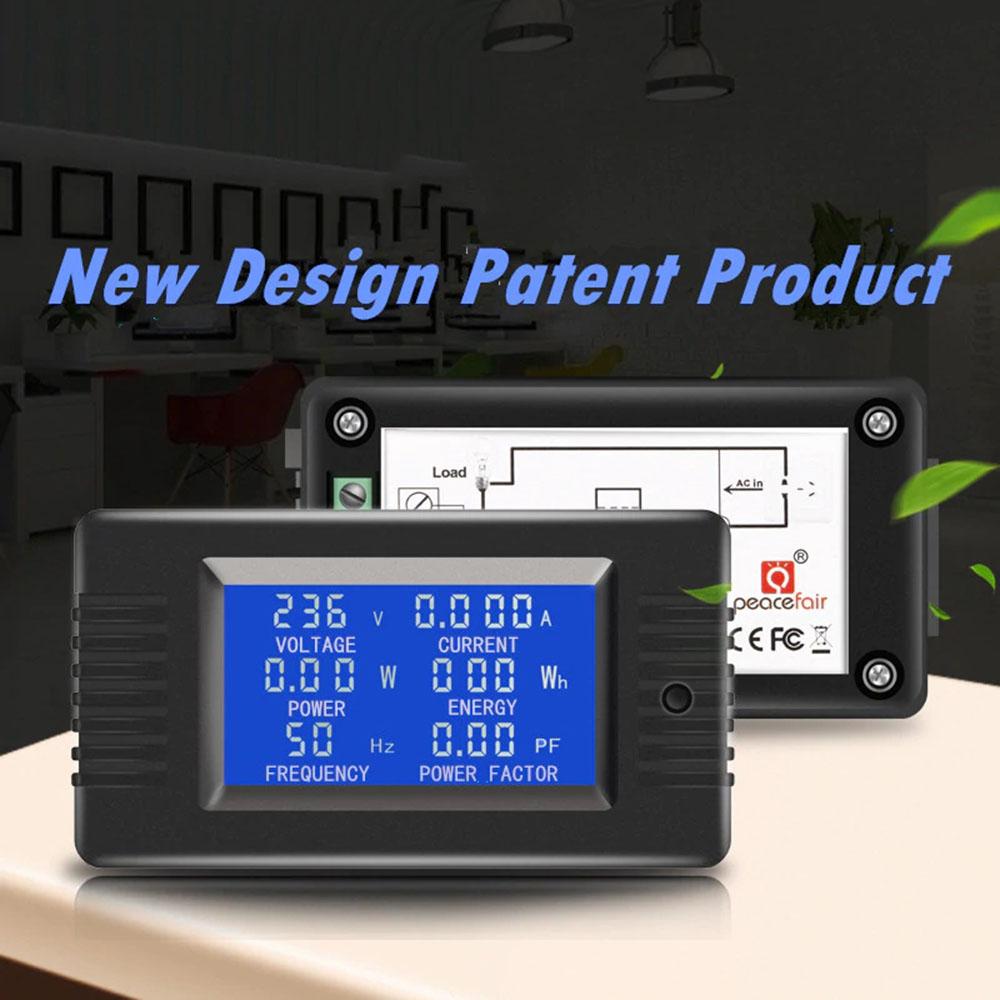 PZEM-022 Open and Close CT 100A AC Digital Display Power Monitor Meter Voltmeter Ammeter Frequency