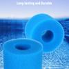 Swimming Pool Filter Cleaning Tool Reusable Washable Sponge Foam Filter Cartridge Replacement for Type S1 Filter Blue