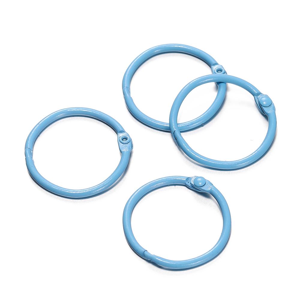 5pcs/lot 30mm KeyRing Colorful Open Ring Buckle Lobster Clasp Keychain Connector Clasps For DIY Jewelry Making Supplies