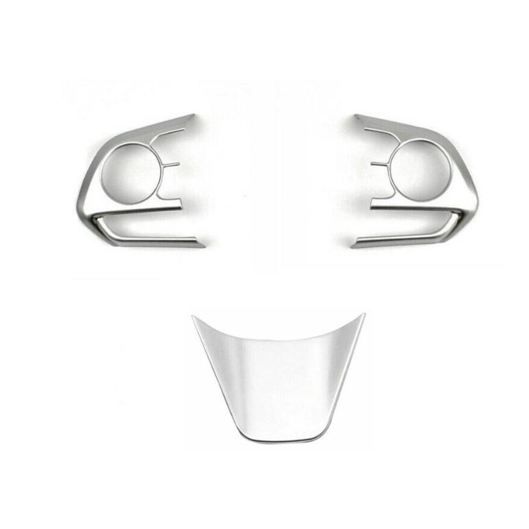 Silver Matte Internal Steering Wheel Trim 3pcs For Toyota Camry 2018-