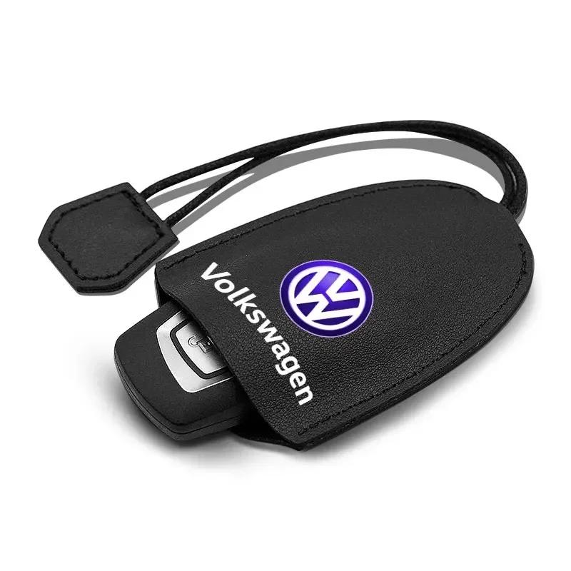 2025 Hot B6 For Volkswagen PU Car Remote Key Case Cover Shell Keychain Protect For Volkswagen Tharu R Polo T5 GTI Tiguan Passat