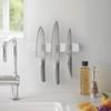 Yamazaki Jitsugyo Magnet & Wall Knife Holder W25 White Approx. W25XD1.7XH4cm Tower Silicone Surface Knife Storage 5199
