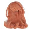 Replacement Wig for Dolls, 1/6 Scale Doll Hair Wig, High-Temperature Silk Elastic with Bangs (Carrot Orange)